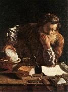 FETI, Domenico Portrait of a Scholar shh oil painting on canvas